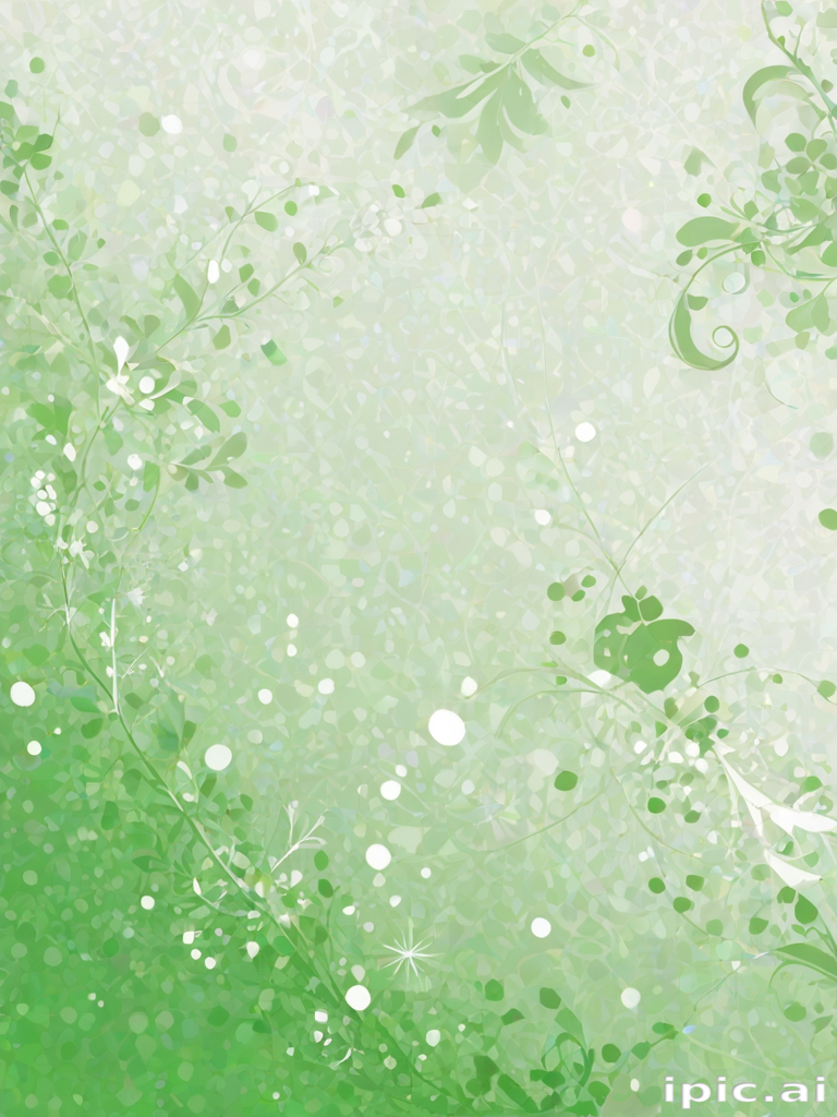 white and green background