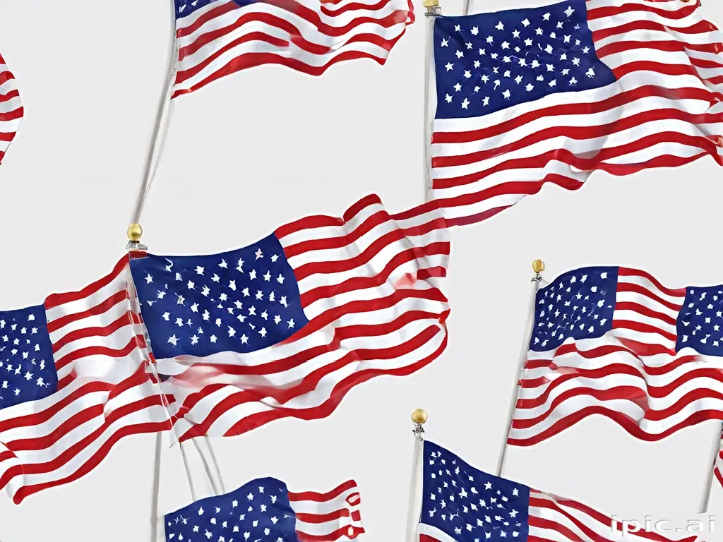 american flag waving png