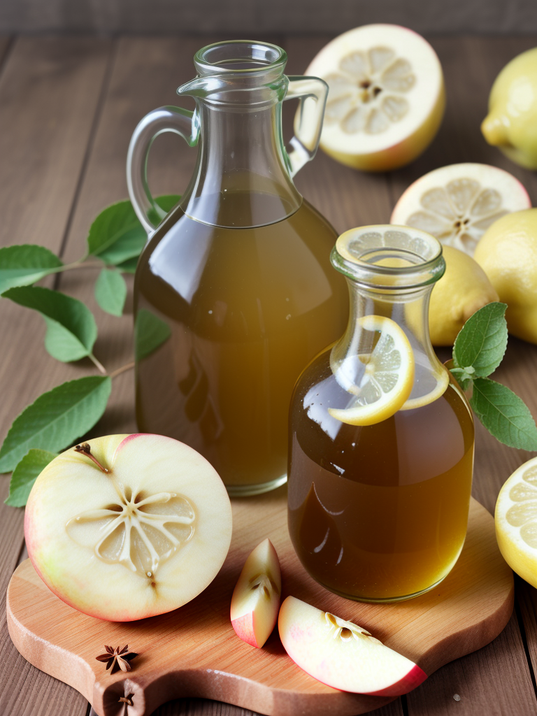 apple cider vinegar with lemon