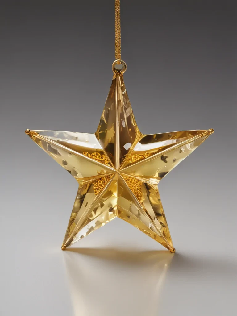 transparent gold star