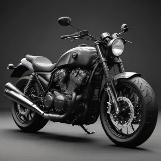 motorcycle clipart black and white