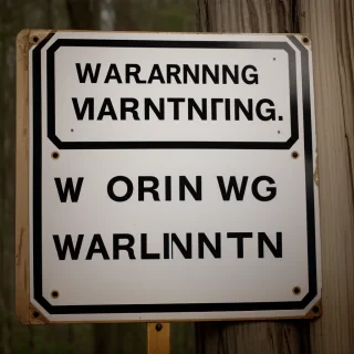 warning sign
