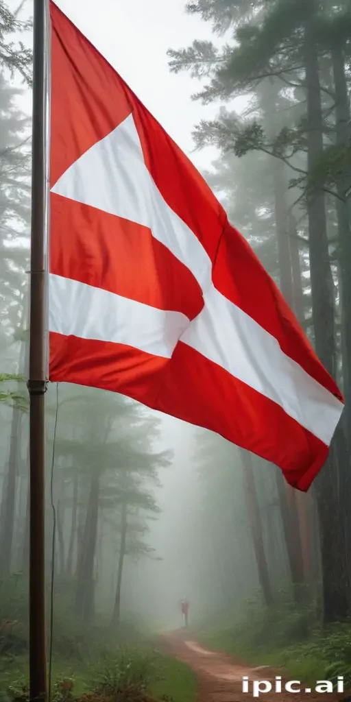 red and white flag