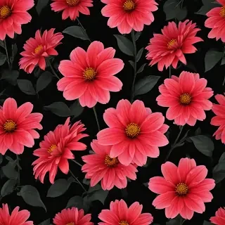 flower black background