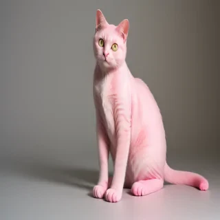 pink cat