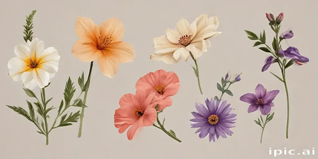 pressed flower png