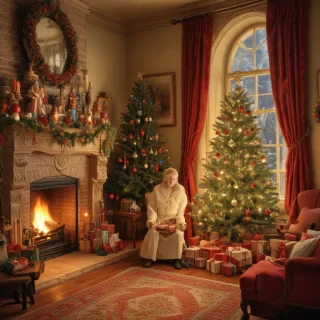 vintage christmas images to print