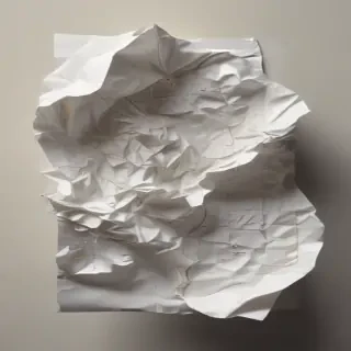 crumpled up paper