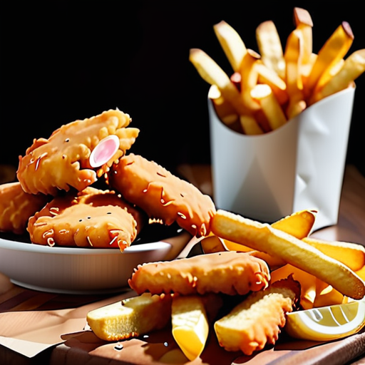 chicken nuggets and french fries