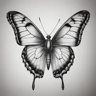 buterfly sketch