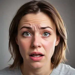 frustrated face