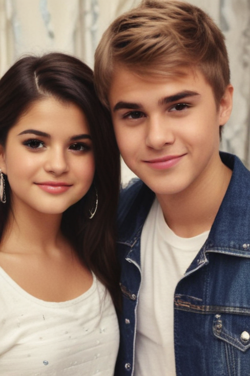 selena gomez with justin bieber