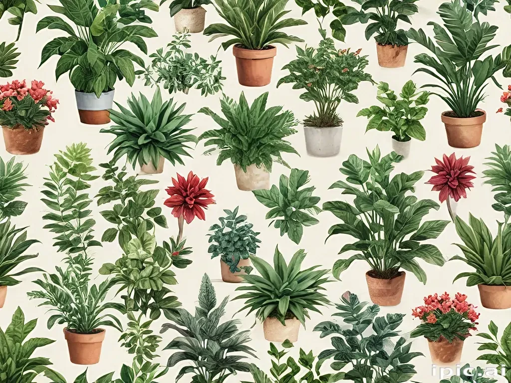 plants no background