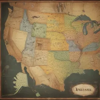 usa map with states