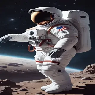 astronaut cartoon