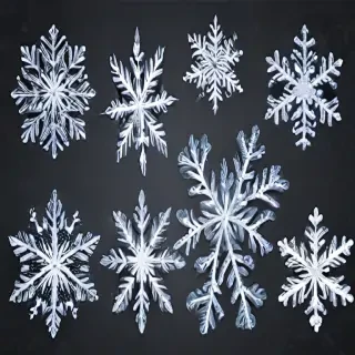 transparent background snowflake clipart