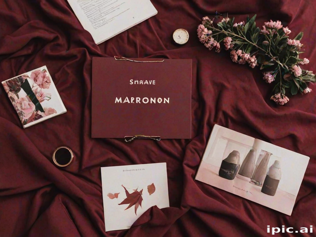 maroon aesthetic