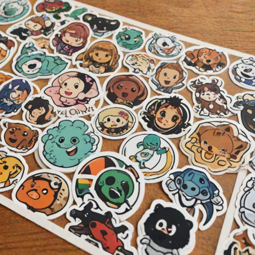 stickers with transparent background