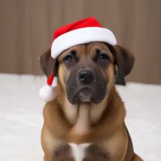 pictures of dogs christmas