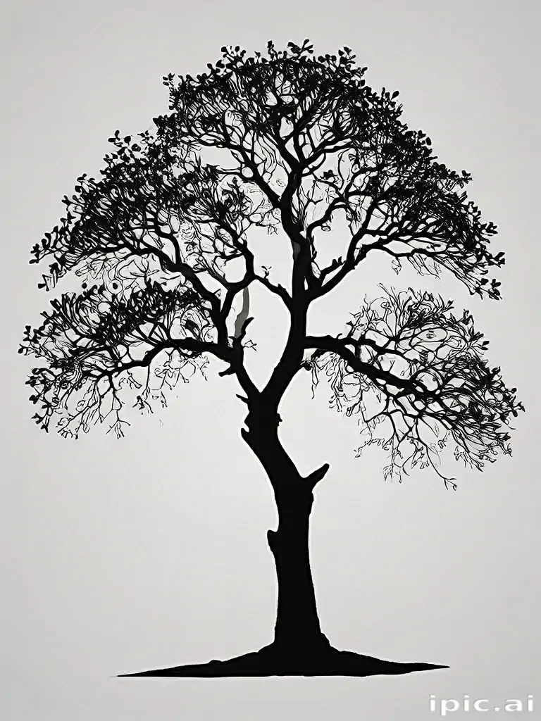 silhouette tree png
