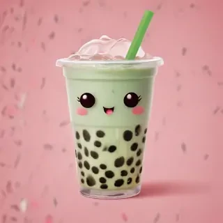 cute boba tea wallpapers