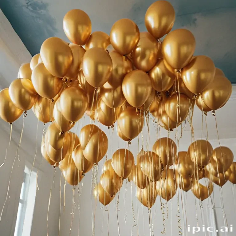golden balloons
