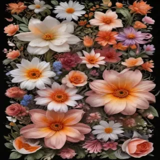 aesthetic flowers png