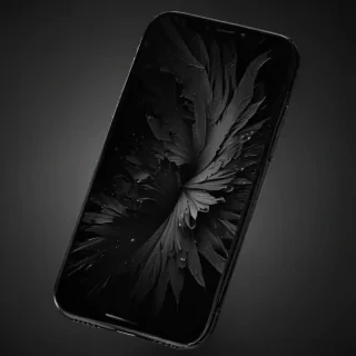 all black iphone wallpaper