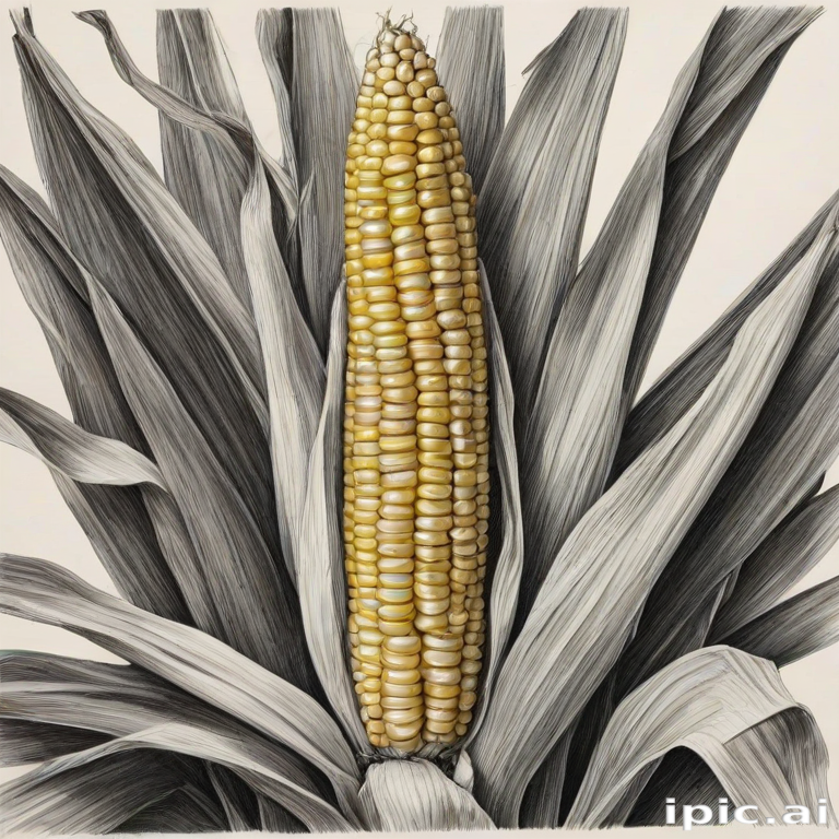 corn drawing