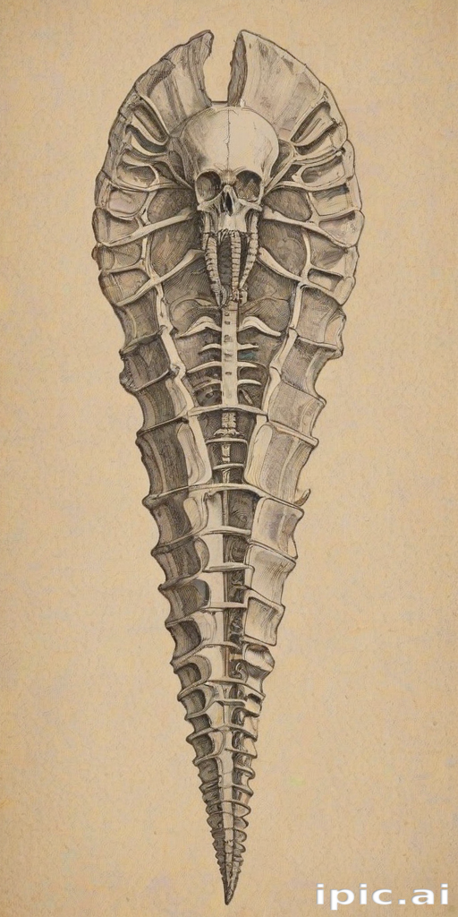 fossil drawing