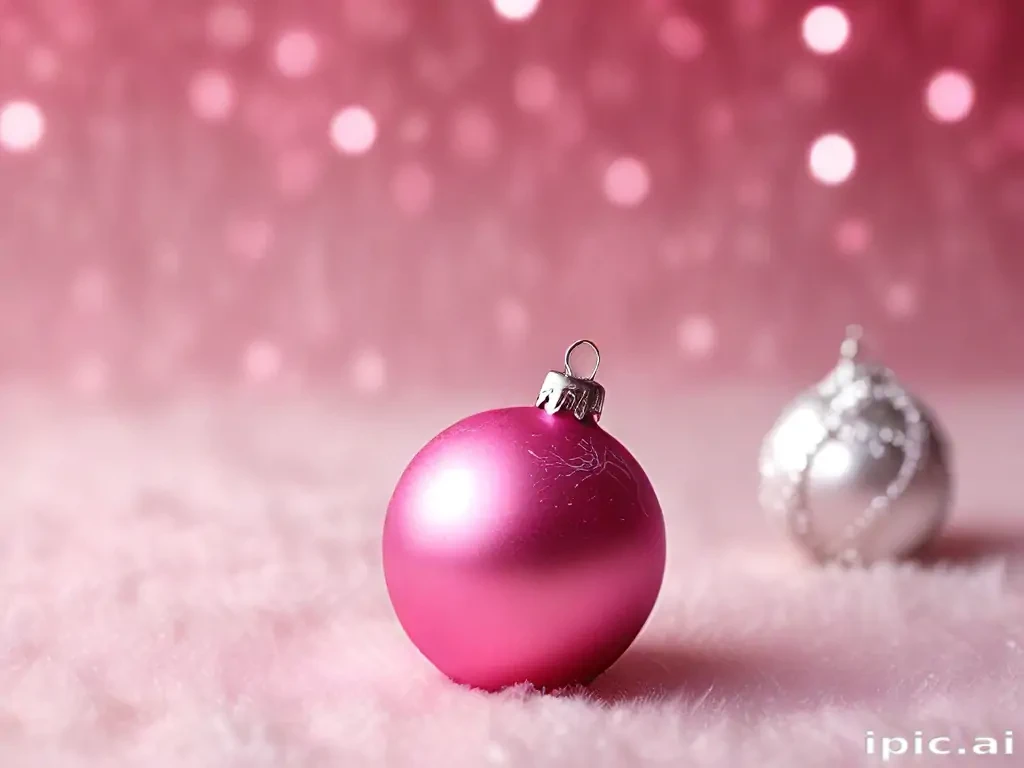 pink christmas desktop wallpaper