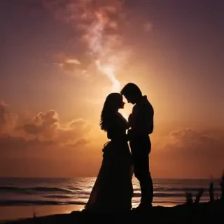 couple silhouette