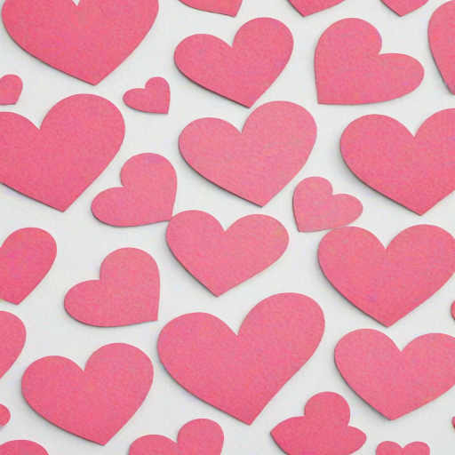 pink hearts clipart