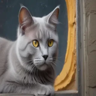 grey cat