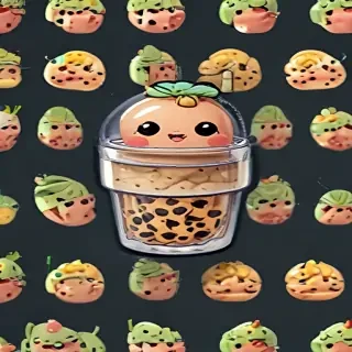 cute boba wallpaper