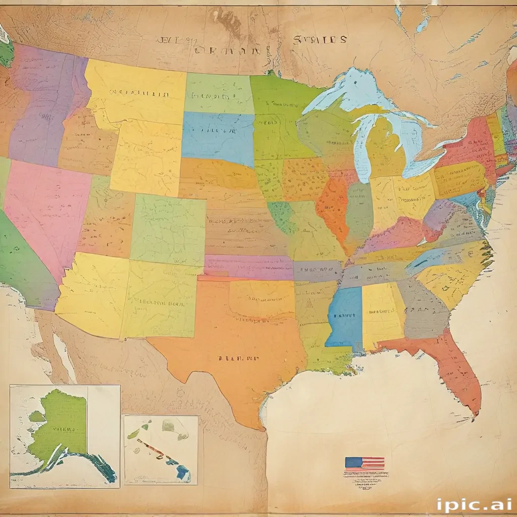 map united states