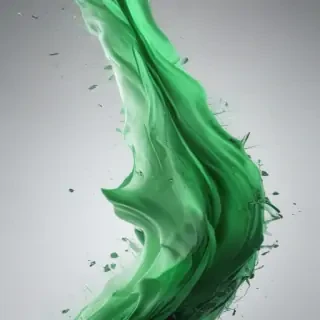 green and white background