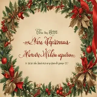 vintage merry christmas image