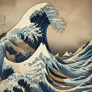 the great wave wallpaper