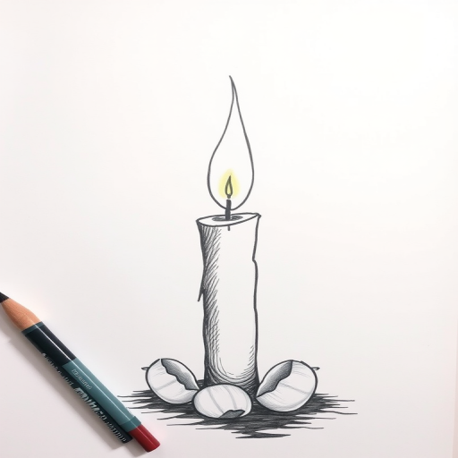 candle drawing
