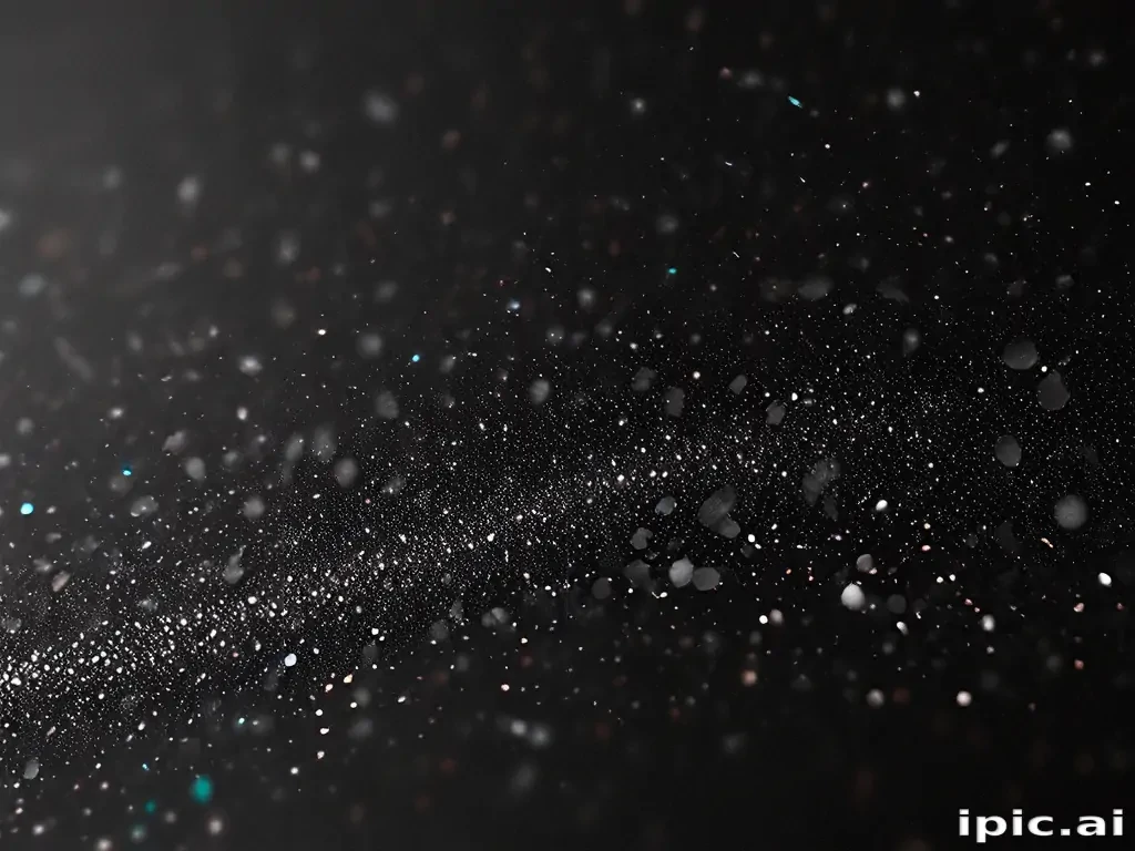 black background with glitter