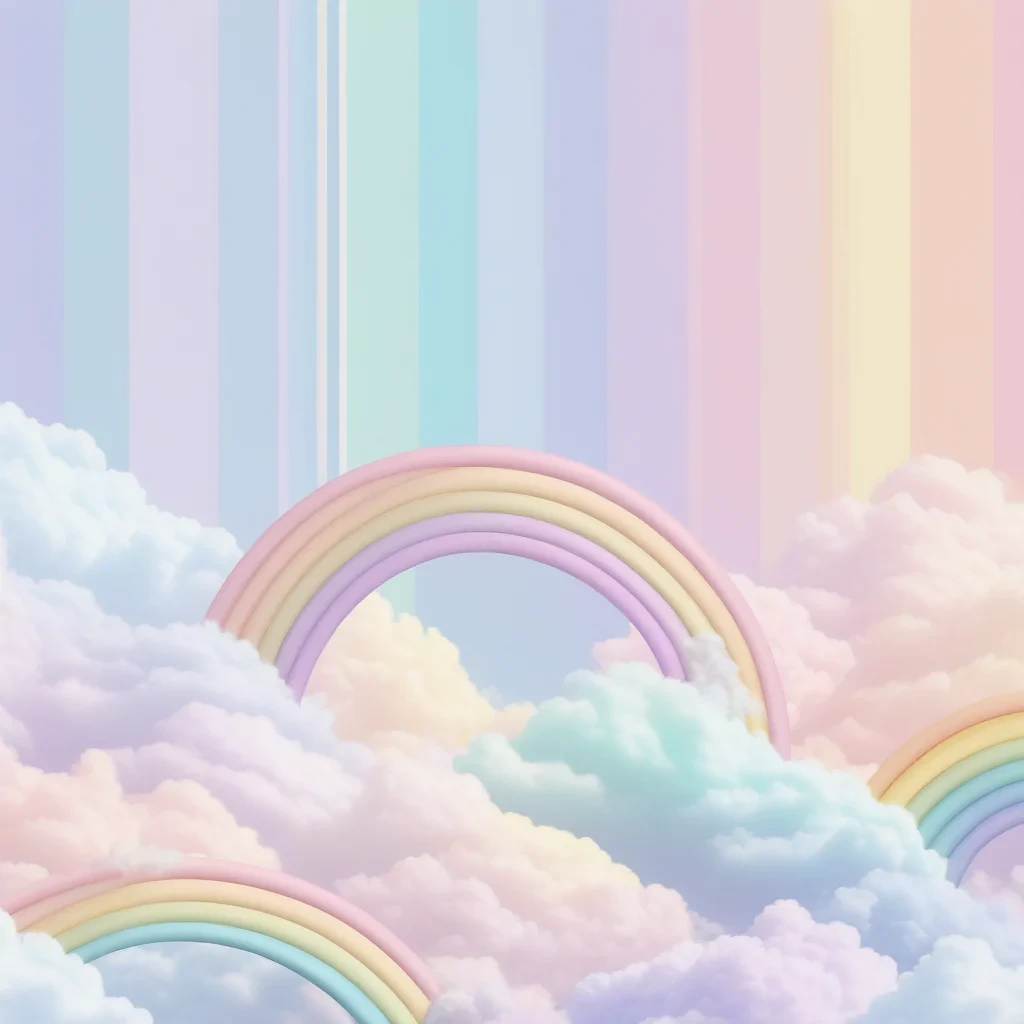 pastel rainbow aesthetic wallpaper