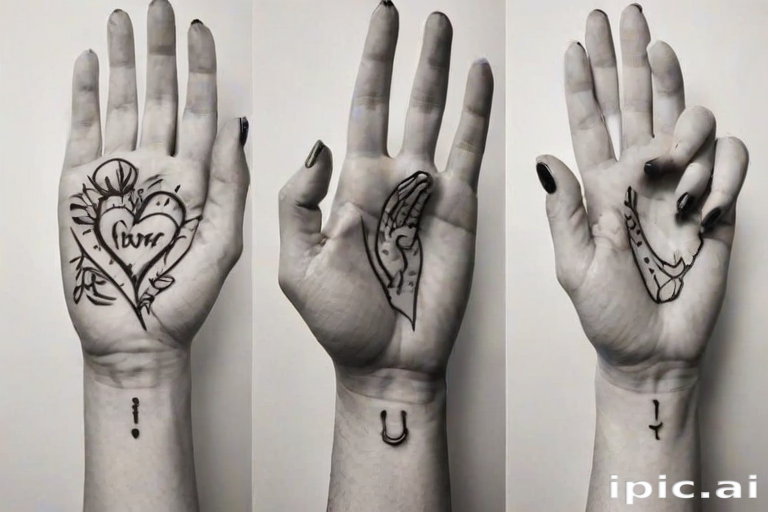 i love you sign language tattoo