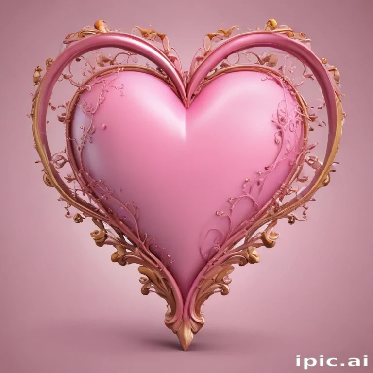 pink heart clipart