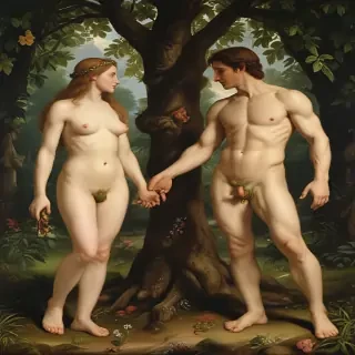 pictures of adam and eve