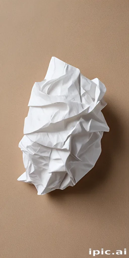 crumpled up paper