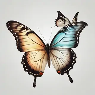 butterflies transparent