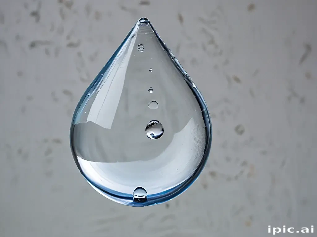 transparent water drop
