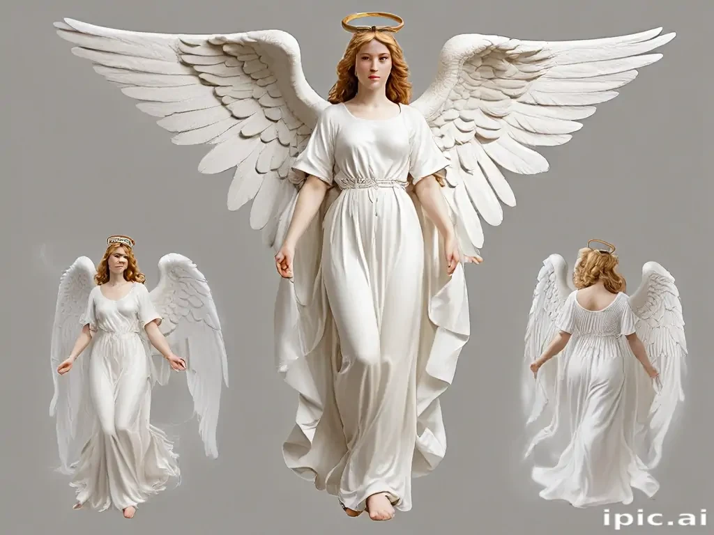 clipart of angels with wings