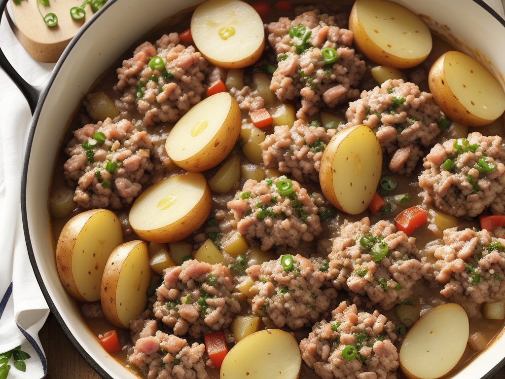 ground pork and potato recipes